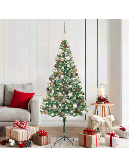 Albero di Natale artificiale Verde 180 cm PVC e Acciaio