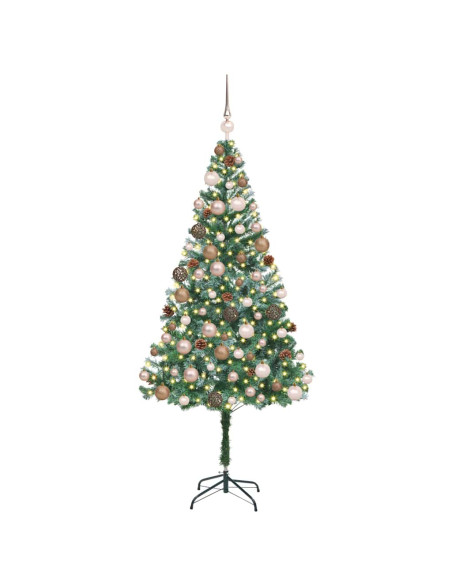 Albero di Natale artificiale Verde 180 cm PVC e Acciaio
