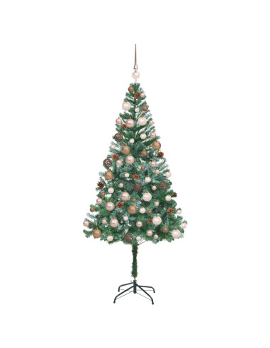Albero di Natale artificiale Verde 180 cm PVC e Acciaio