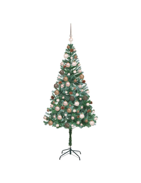 Albero di Natale artificiale Verde 180 cm PVC e Acciaio