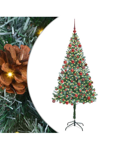 Albero di Natale artificiale Verde 180 cm PVC e Acciaio