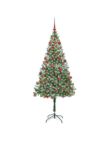 Albero di Natale artificiale Verde 180 cm PVC e Acciaio