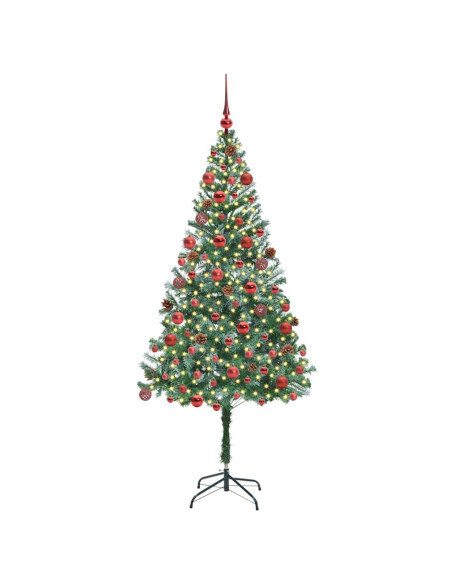 Albero di Natale artificiale Verde 180 cm PVC e Acciaio