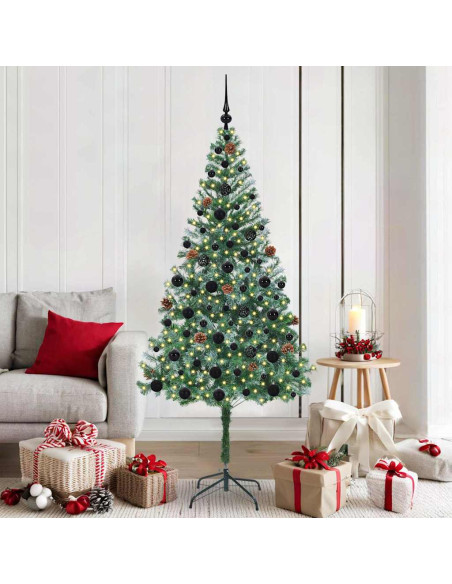 Albero di Natale artificiale Verde 180 cm PVC e Acciaio