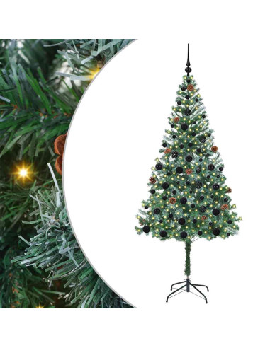 Albero di Natale artificiale Verde 180 cm PVC e Acciaio