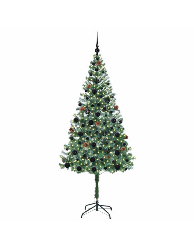 Albero di Natale artificiale Verde 180 cm PVC e Acciaio