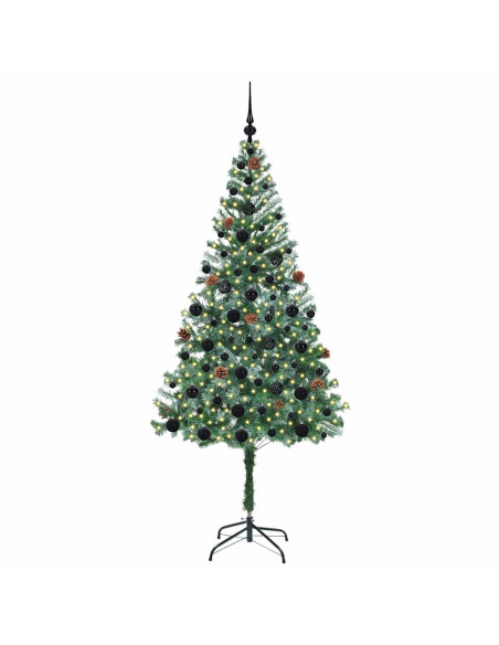 Albero di Natale artificiale Verde 180 cm PVC e Acciaio