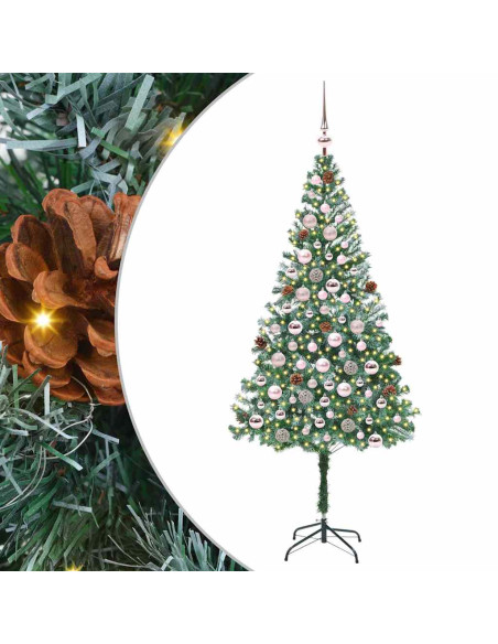 Albero di Natale artificiale Verde 180 cm PVC e Acciaio