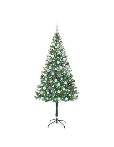 Albero di Natale artificiale Verde 180 cm PVC e Acciaio