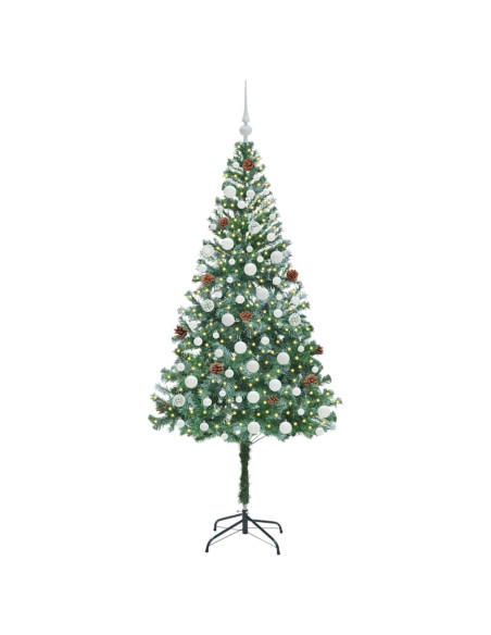Albero di Natale artificiale Verde 180 cm PVC e Acciaio