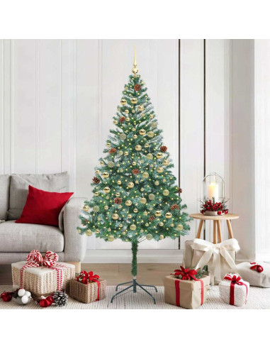 Albero di Natale artificiale Verde 180 cm PVC e Acciaio