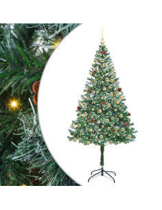 Albero di Natale artificiale Verde 180 cm PVC e Acciaio 2