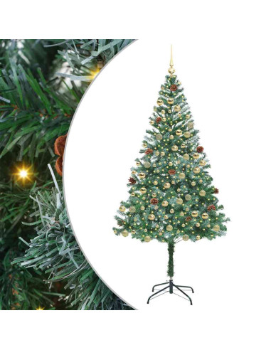 Albero di Natale artificiale Verde 180 cm PVC e Acciaio
