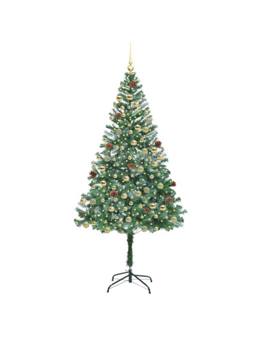 Albero di Natale artificiale Verde 180 cm PVC e Acciaio