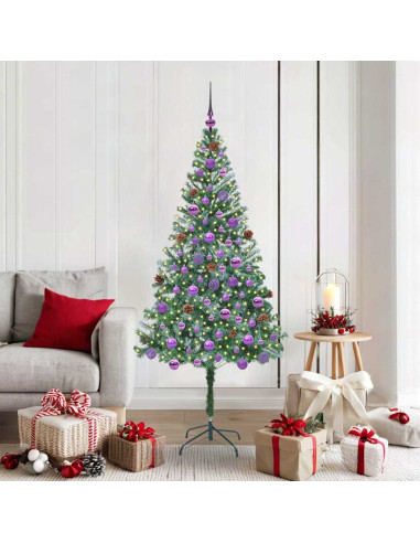 Albero di Natale artificiale Verde 180 cm PVC e Acciaio