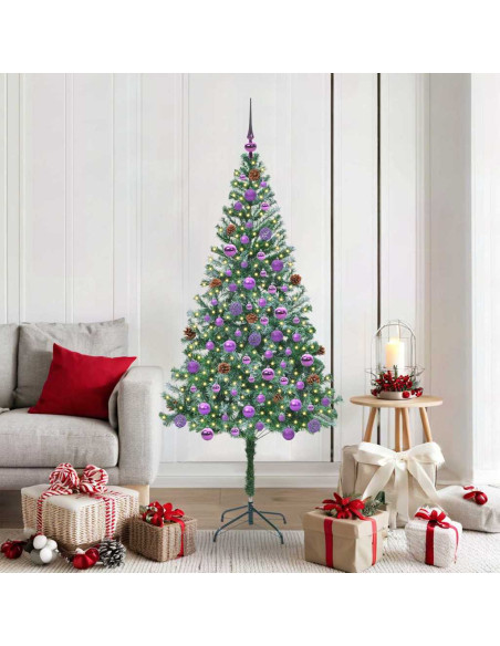 Albero di Natale artificiale Verde 180 cm PVC e Acciaio