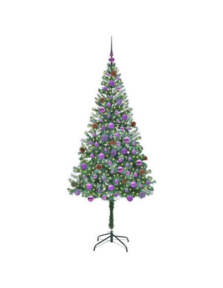 Albero di Natale artificiale Verde 180 cm PVC e Acciaio