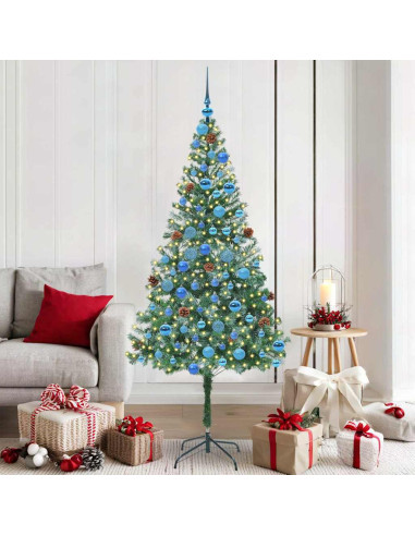 Albero di Natale artificiale Verde 180 cm PVC e Acciaio