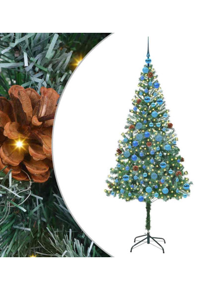 Albero di Natale artificiale Verde 180 cm PVC e Acciaio