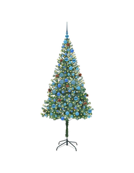 Albero di Natale artificiale Verde 180 cm PVC e Acciaio