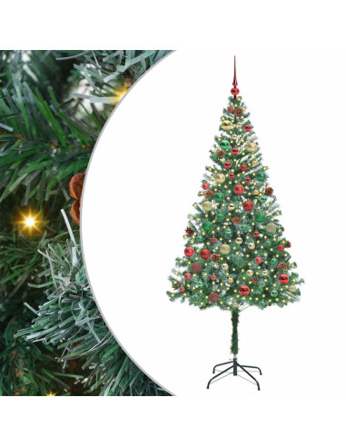 Albero di Natale artificiale Verde 180 cm PVC e Acciaio