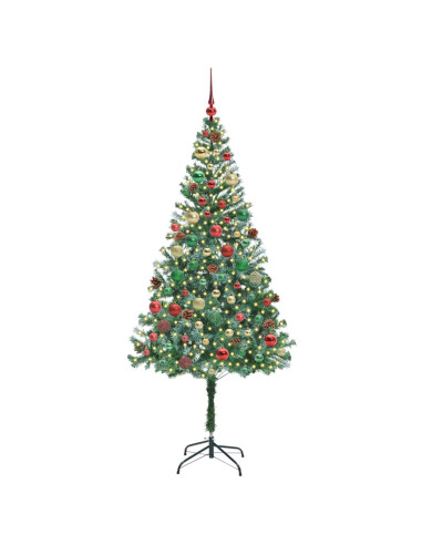Albero di Natale artificiale Verde 180 cm PVC e Acciaio