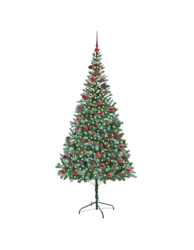 Albero di Natale artificiale Verde 210 cm PVC e Acciaio