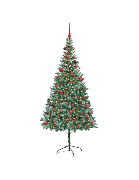 Albero di Natale artificiale Verde 210 cm PVC e Acciaio