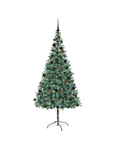 Albero di Natale artificiale Verde 210 cm PVC e Acciaio