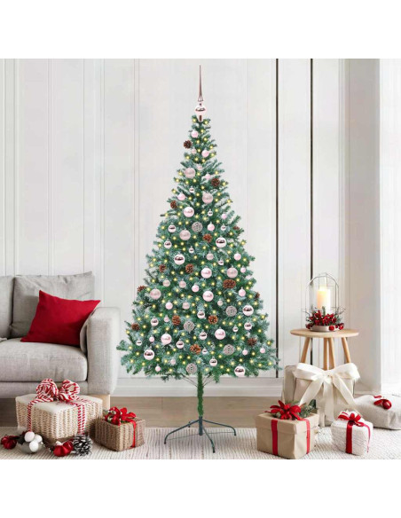 Albero di Natale artificiale Verde 210 cm PVC e Acciaio