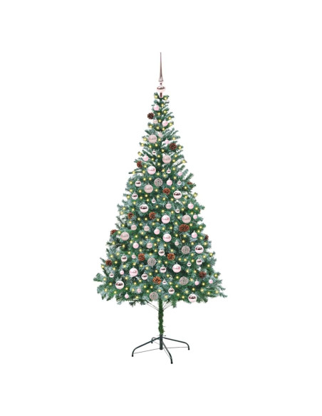 Albero di Natale artificiale Verde 210 cm PVC e Acciaio