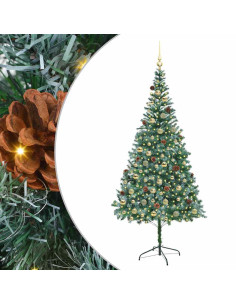 Albero di Natale artificiale Verde 210 cm PVC e Acciaio 2