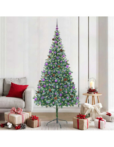 Albero di Natale artificiale Verde 210 cm PVC e Acciaio