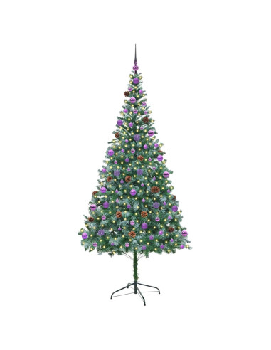 Albero di Natale artificiale Verde 210 cm PVC e Acciaio