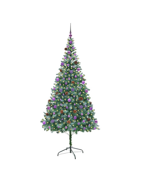 Albero di Natale artificiale Verde 210 cm PVC e Acciaio