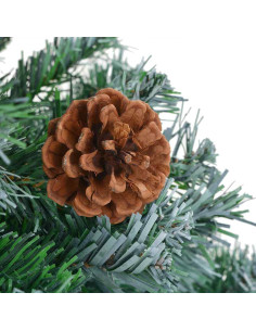 Albero di Natale artificiale Verde 210 cm PVC e Acciaio 2