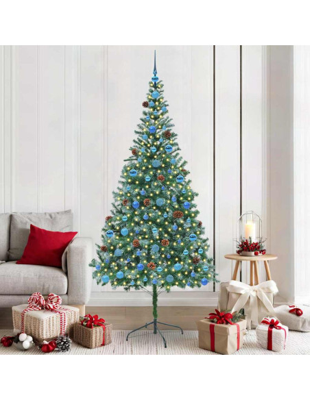Albero di Natale artificiale Verde 210 cm PVC e Acciaio