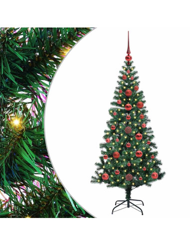 Albero di Natale artificiale con luci integrate Verde 120cm