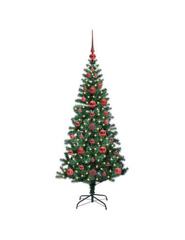 Albero di Natale artificiale con luci integrate Verde 120cm