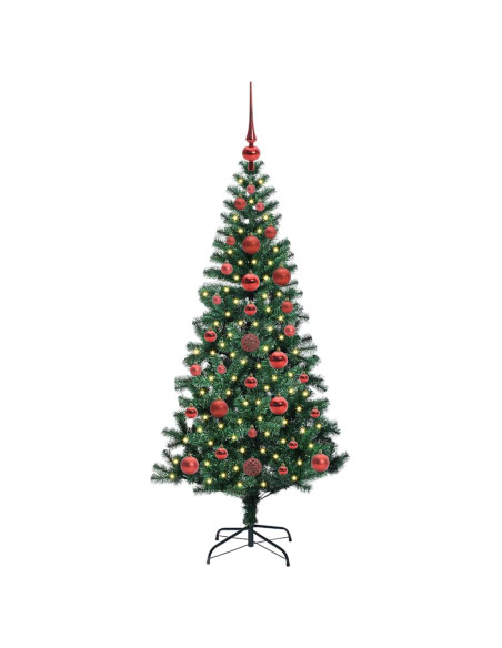 Albero di Natale artificiale con luci integrate Verde 120cm