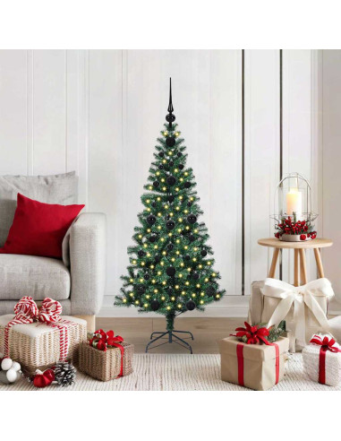 Albero di Natale artificiale con luci integrate Verde 120cm