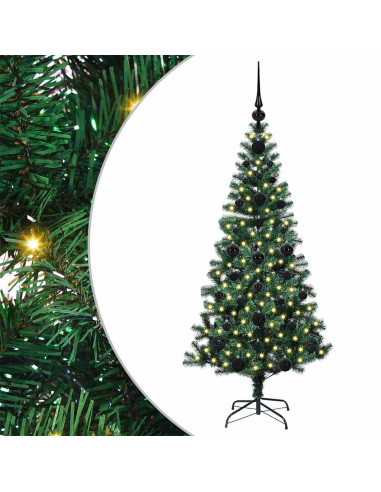 Albero di Natale artificiale con luci integrate Verde 120cm
