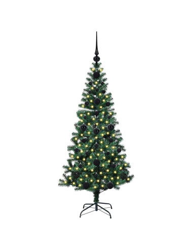 Albero di Natale artificiale con luci integrate Verde 120cm
