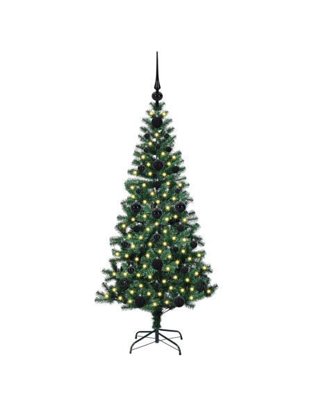 Albero di Natale artificiale con luci integrate Verde 120cm