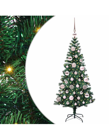Albero di Natale artificiale con luci integrate Verde 120 cm