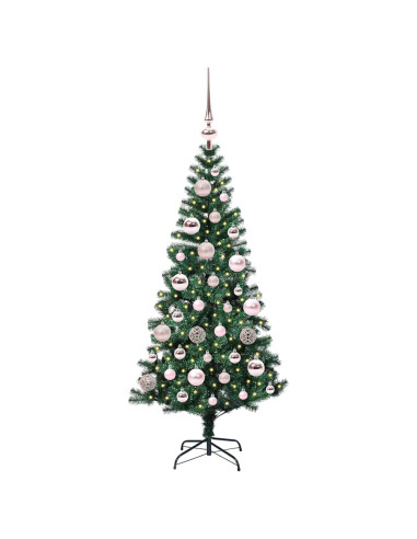 Albero di Natale artificiale con luci integrate Verde 120 cm