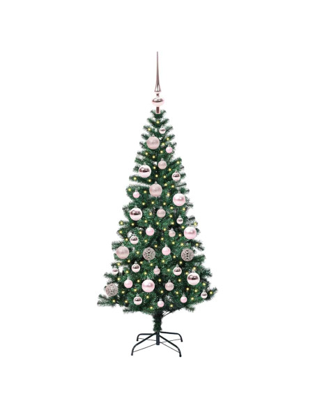 Albero di Natale artificiale con luci integrate Verde 120 cm