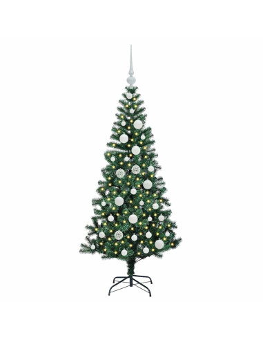 Albero di Natale artificiale con luci integrate Verde 120cm