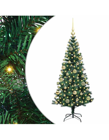 Albero di Natale artificiale con luci integrate Verde 120cm