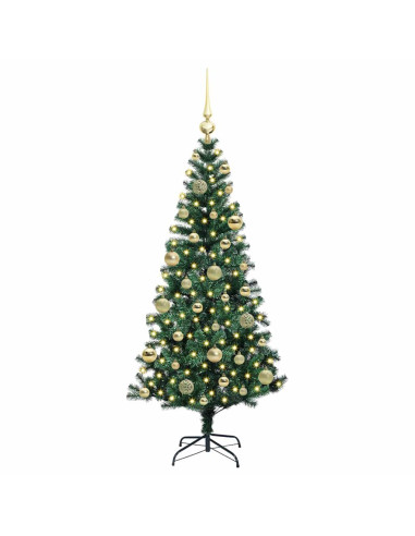 Albero di Natale artificiale con luci integrate Verde 120cm